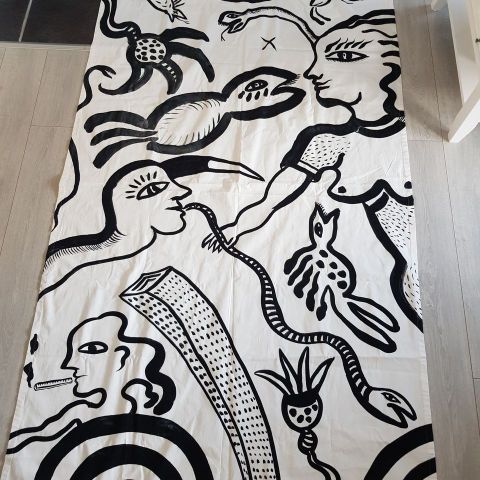 ULRICA HYDMAN VALLIEN. Textil, bomullskretong, 1988