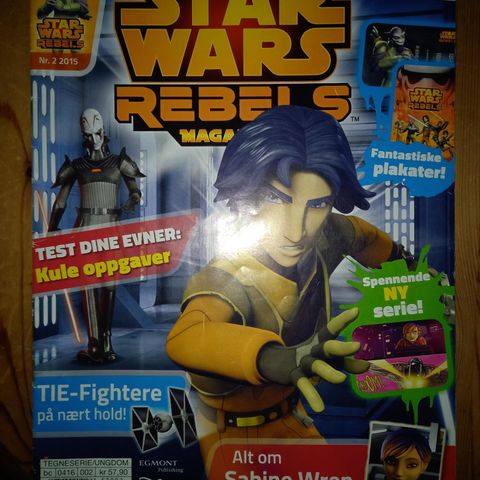 Star Wars Rebels- Nr.2- 2015- Tegneserie Blad!
