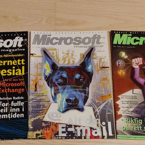 Microsoft Magazine, Hjemme-PC, InternettGuiden og Universal net.Connect