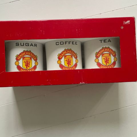 Manchester United Kaffe, te og sukkersett