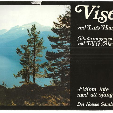 Lars Hauge Viser Gitararrangement  ved Ulf G. Åhslund Samlaget 1972