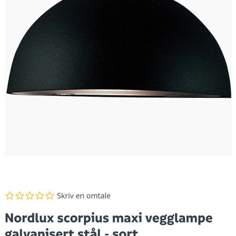 Nordlux Scorpius maxi svart NY