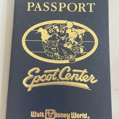 Pass. Passport. Epcot Center. Walt Disney World.