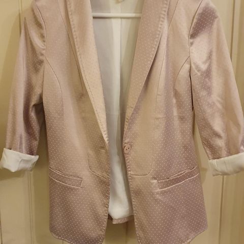 Cream blazer str 36