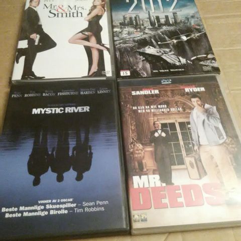 Mystic River - Mr Deeds - 2012 - Mr & Mrs Smith. Norske tekster