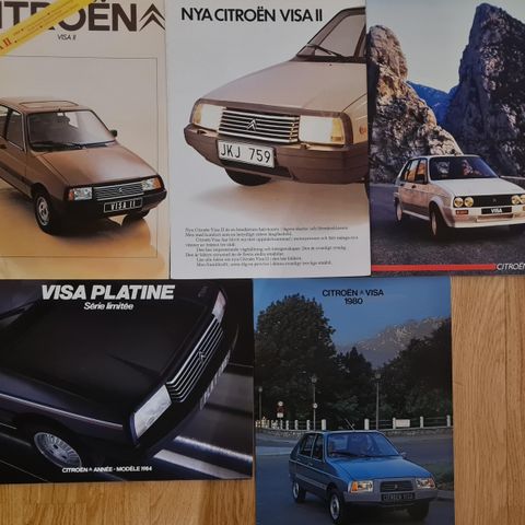 Citroën Visa brosjyrer selges