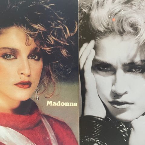 Madonna på fotopapir fra 1980-tallet