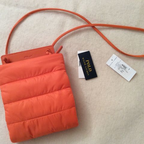 Sport Casual crossbody unisex Polo Ralph Lauren bag. Oransje farge. Helt ny.