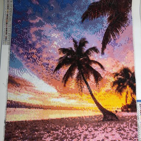 Diamond Painting 5D bilde ferdig perlet