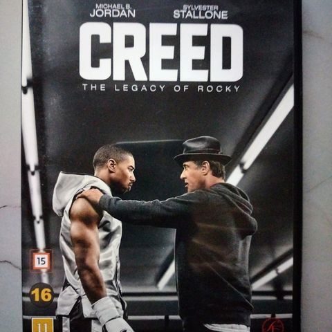 Dvd. Creed. Sylvester Stallone, Rocky Balboa. Norsk tekst.