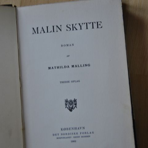 Malin Skytte: Mathilda Malling. Utgitt 1901