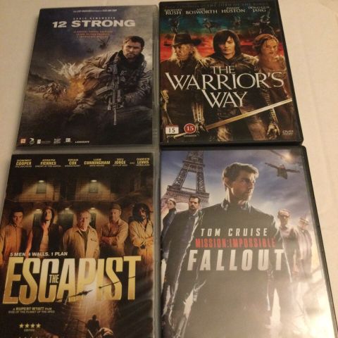 Blood and Bone - 12 Strong - the Escapist - warriors Way - m.i fallout