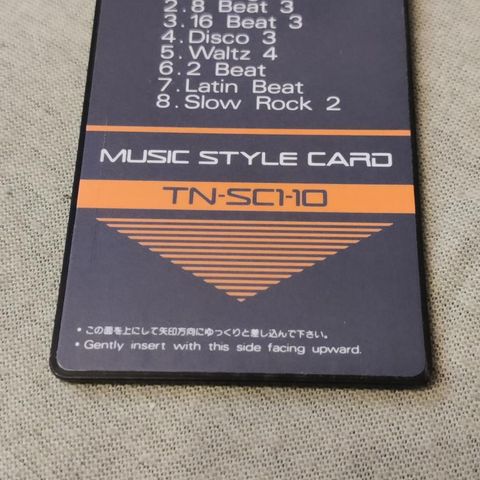 Roland Rytme "style" kort TN-SC1-10 "easy eight"