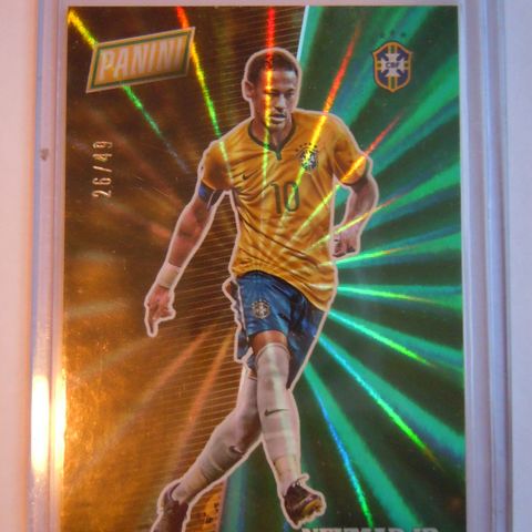 Sjelden Panini The National 2016-17 - Neymar Brasil & Al-Hilal fotballkort