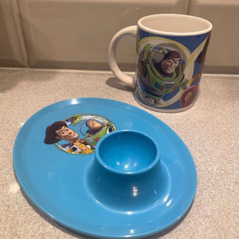 Toy Story, Disney Pixar, krus og eggeglass selges