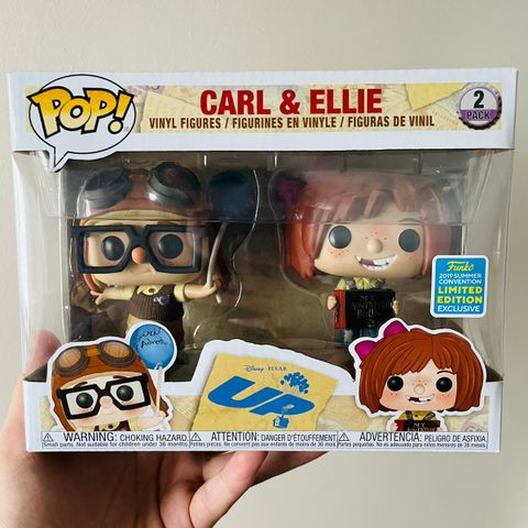 Funko Pop! Carl & Ellie (As Kids) | UP | (2-Pack) Summer Convention Edition