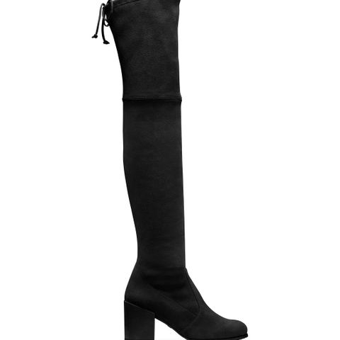 Boots over knee suede black 39 julegave