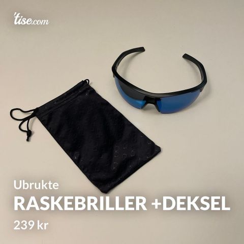 Ubrukte Raskebriller + Deksel