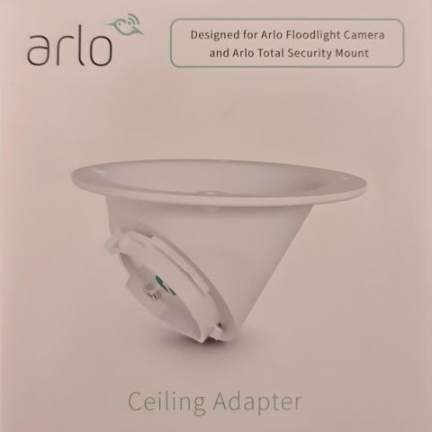 Uåpnet Arlo ceiling adapter til floodlight camera