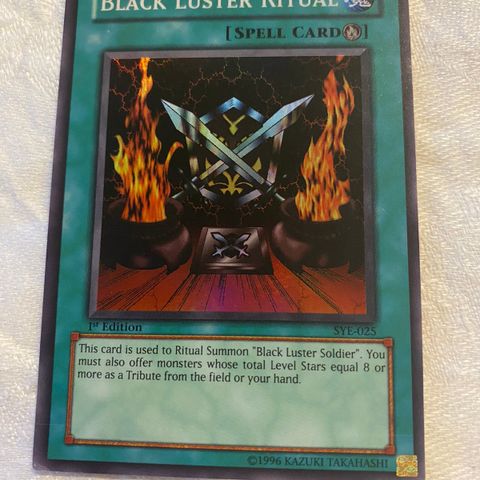 Yu-Gi-Oh-kort Black Luster Ritual - 1st edition