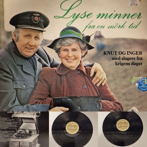 VINTAGE/RETRO LP-VINYL "KNUT OG INGER MED SLAGERE FRA KRUGENS DAGER/LYSE .. "