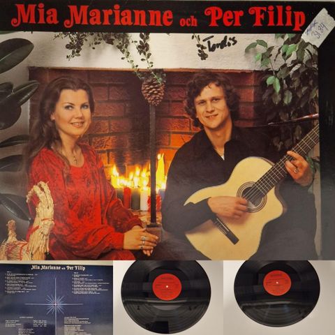 VINTAGE/RETRO LP-VINYL "MIA MARIANNE OCH PER FILIP/ MIN BARNDOMS JUL 1978"