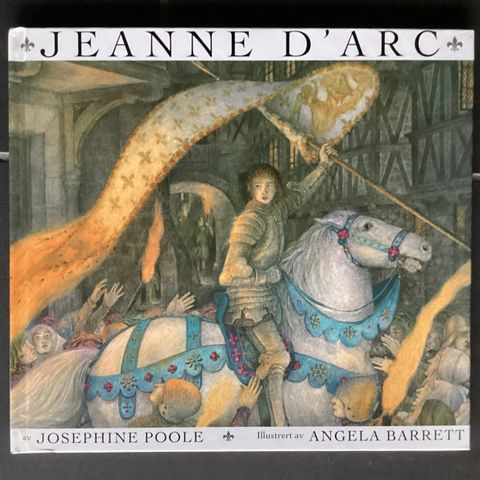 1 stor, flott bok «JEANNE D’ ARC» H. 24,5 cm, B. 27 cm. Som Ny». Bokklubben barn