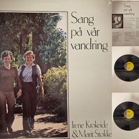VINTAGE/RETRO LP-VINYL "SANG PÅ VÅR VANDRING/IRENE KROKEIDE & MARIT STOKKEN "