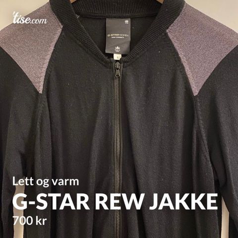 G-STAR RAW jakke - lett og varm!