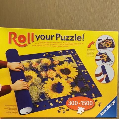 Genial gave Puslespillmatte / puslespilloppbevaring. Roll your puzzle mat.f