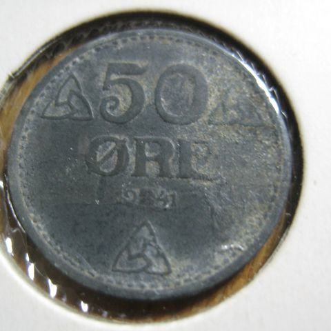 50 øre 1941 Zink