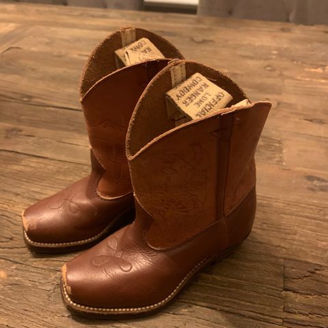 Unike Endicott Johnsen / Lone Ranger cowboy boots fra 40-tallet….