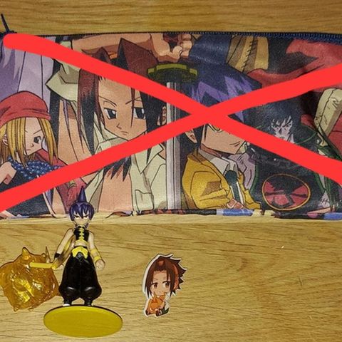 Shaman King anime pin & figur selges samlet!