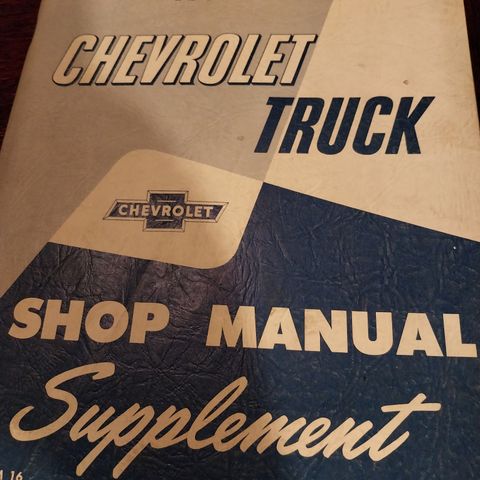 1959 Chevrolet  Truck  shop  manual  supplement