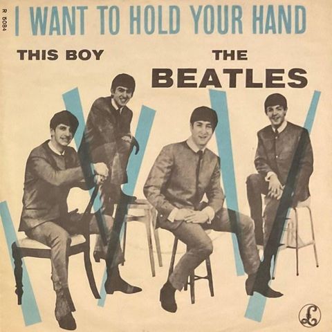 Ønskes kjøpt: The Beatles I Want To Hold Your Hand med lyseblått cover ++