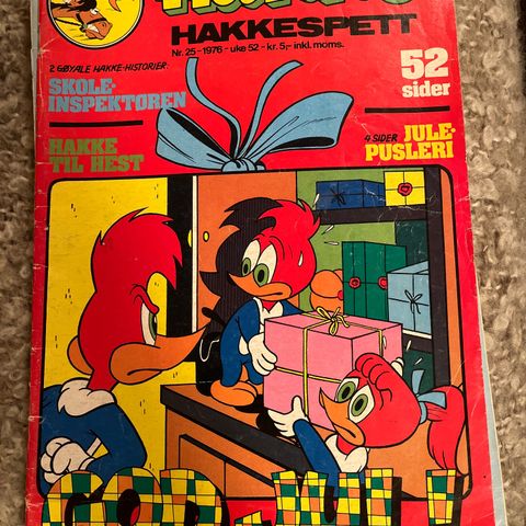 4 Hakke Hakkespett -70-tallet, vg