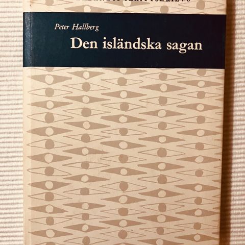 BokFrank: Peter Hallberg; Den isländska sagan (1964)  På svensk