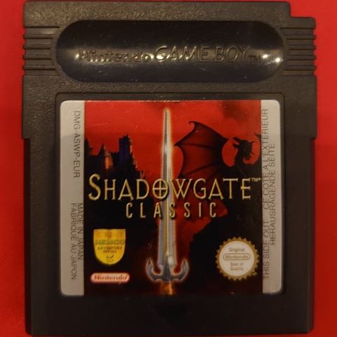 Shadowgate classic til Nintendo gameboy