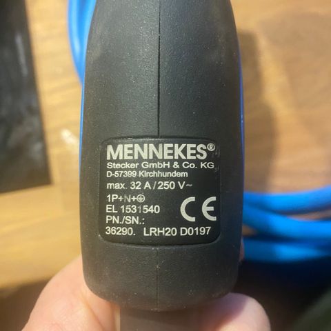 Mennekes Elbil lader type 1