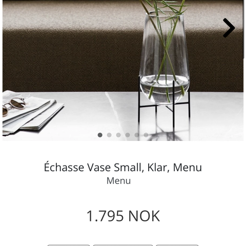 Vase fra Menu