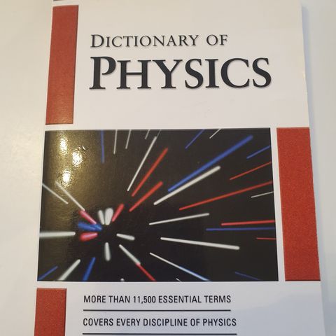 Dictionary of Physics.  Third edition