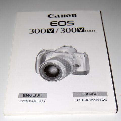 Bruksanvisning for Canon EOS  300V-300V Date på Dansk og Engelsk