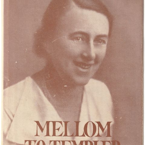 Trine Bull Mellom to templer Ansgar forlag 1955 innb.m.omslag