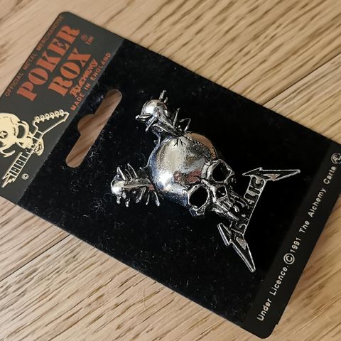 Metallica Poker Rox Alchemy metall pin!!
