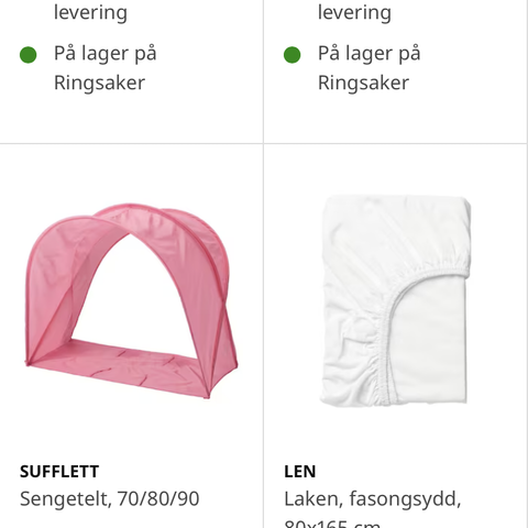 Sufflett sengetelt