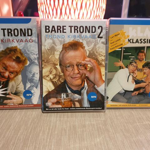 Bare Trond 1 + 2 og KLM 1 dvd selges samlet kr 150,-