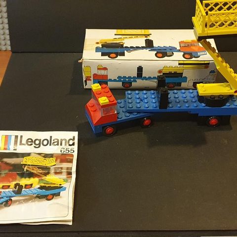 Lego sett nr 655.  Lastebil lift med korg