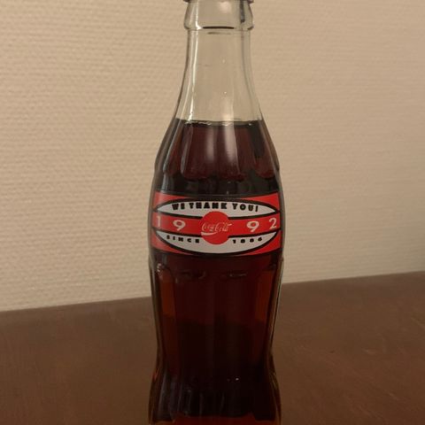 Coca Cola flaske fra 1992 (samleobjekt)