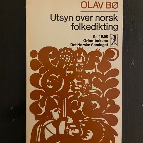 Olav Bø - Utsyn over norsk folkediktning