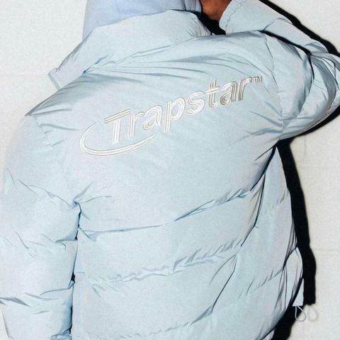 Trapstar Hyperdrive Ice Blue Puffer Jakke (M)